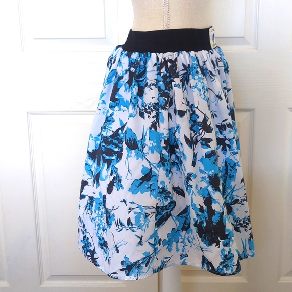 Jean Paul Gaultier for Target blue and white floral tulle Skirt - Picture 4 of 7